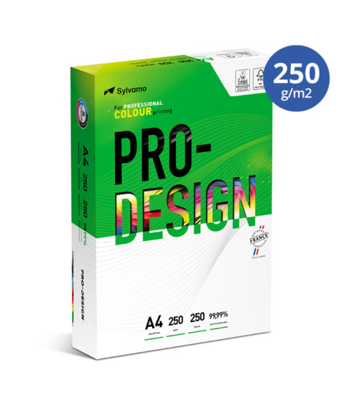 Hârtie pentru tehnica de birou PRO DESIGN, A4,(250 foi, 250 g/m2), clasa A++
